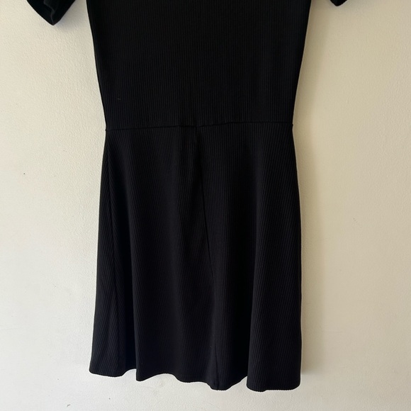 Reformation Black Mini Dress with Button Detail - Picture 10 of 15
